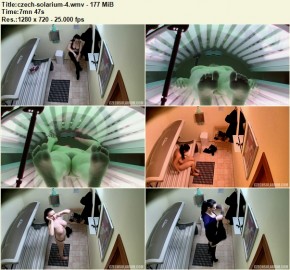 Czech Solarium Voyeur 1-4