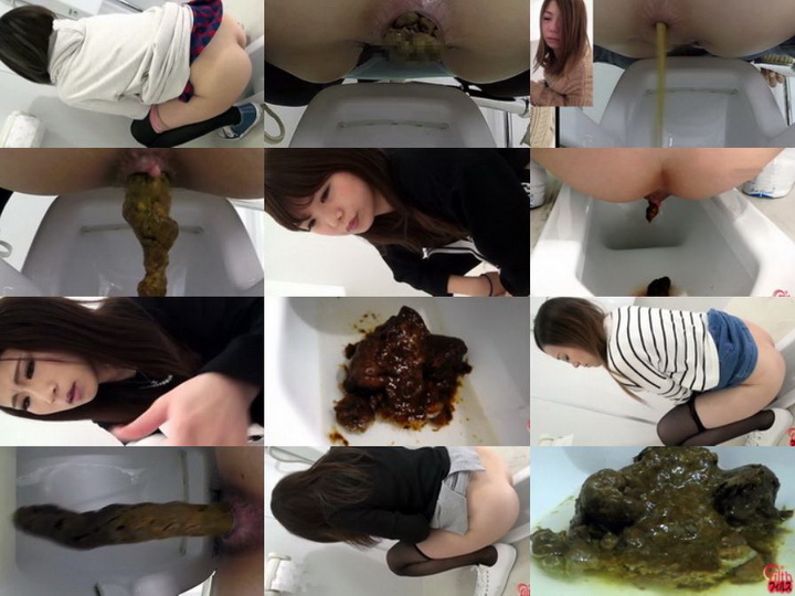BFFF-146-156 Girls with pimply butt pooping in toilet