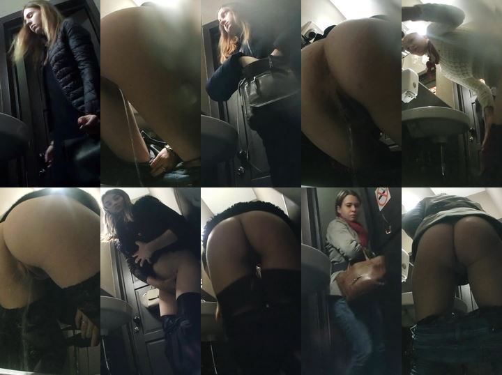 EgoisteWC_100 Girls show their pussies in a cafe toilet