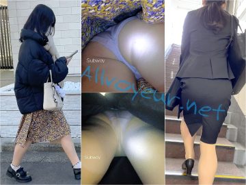 プリ尻な私服＆リクスーJDのスカートの中　