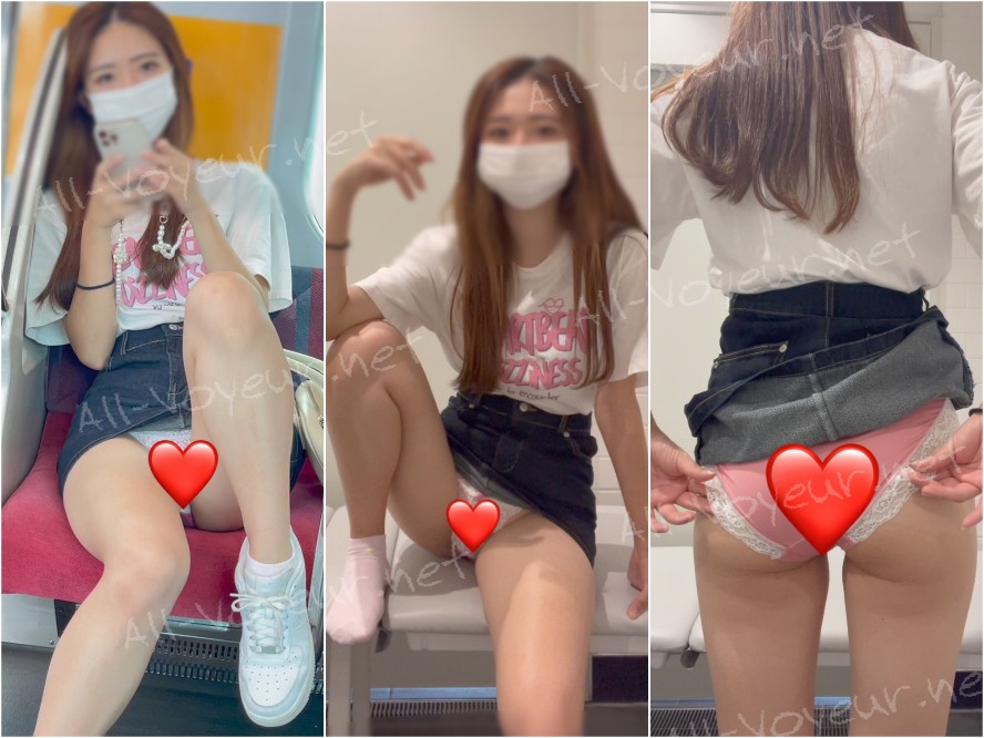 JD3 JD盗撮日記3 ミニスカデニム激カワ美脚JDを電車内とトイレ内で盗撮【※34分超撮影】
