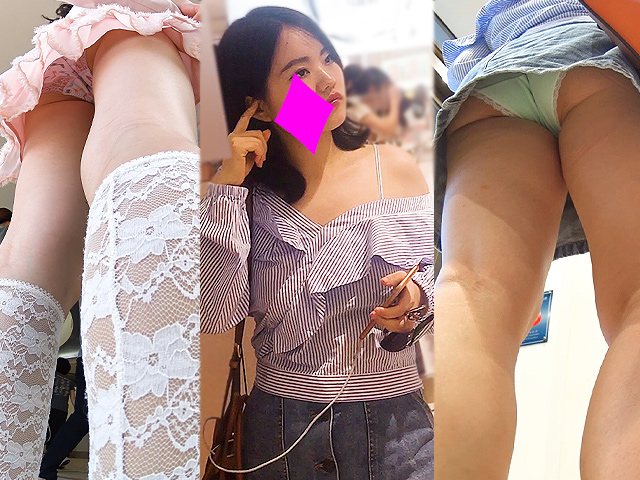 N_angel336 高画質パンチラ336　怒涛の12人パンチラ！　肉感抜群のデニミニP　