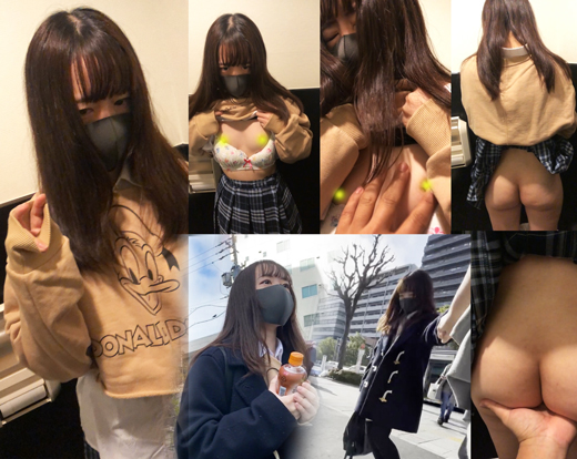 tadashi-03 【バス〇カン→承諾③】青チェ・制服女子パンチラ→胸揉み！バスから降ろしてトイレ連れ込み指マン+イラマ+立ちバック中だし‼