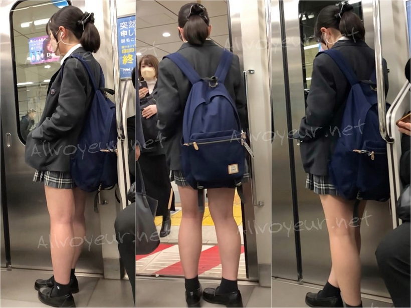 【放課後の眺め25】 程よい肉付きの ＪＫを後ろから観察！
