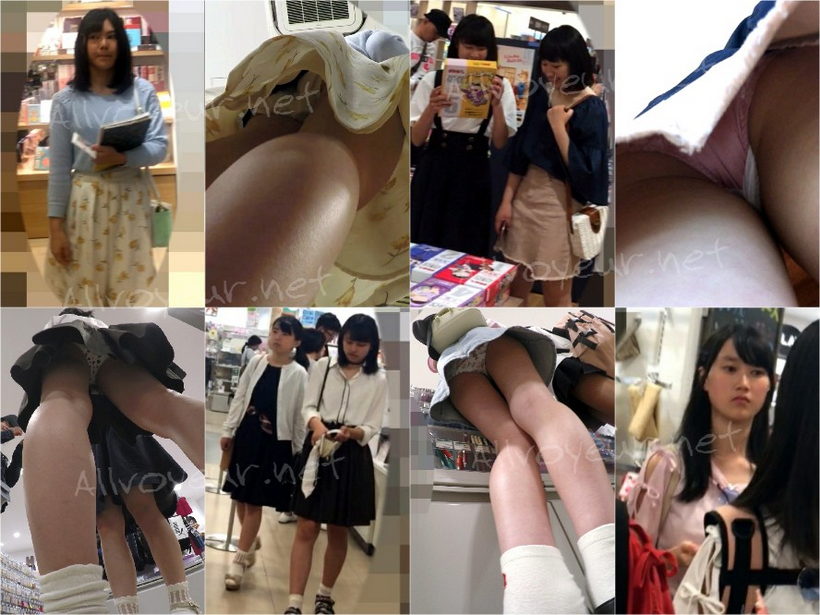 vol.24 クソミニ、ブラ透け激エロ制服K 逆さ撮り
