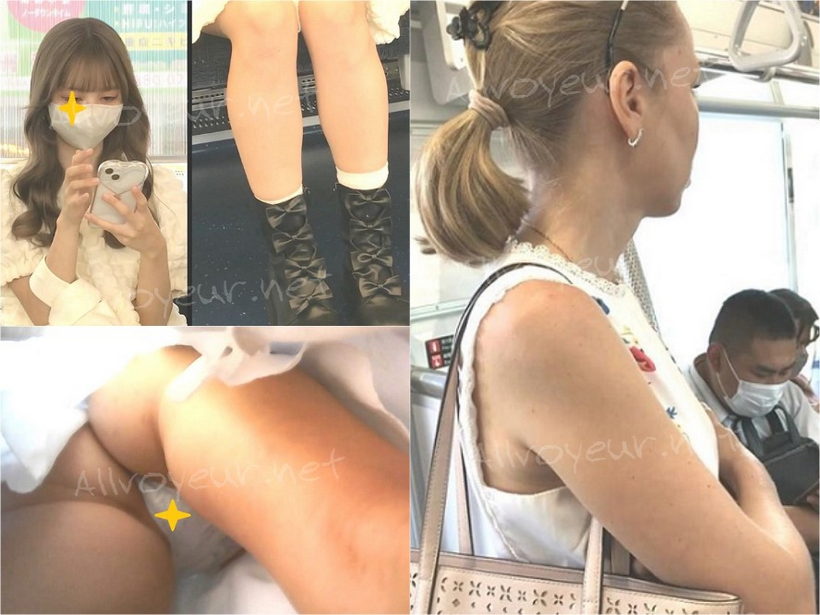 【再販】068超可愛いJDお姉さんと熟女系外人お姉さん逆さ撮り！