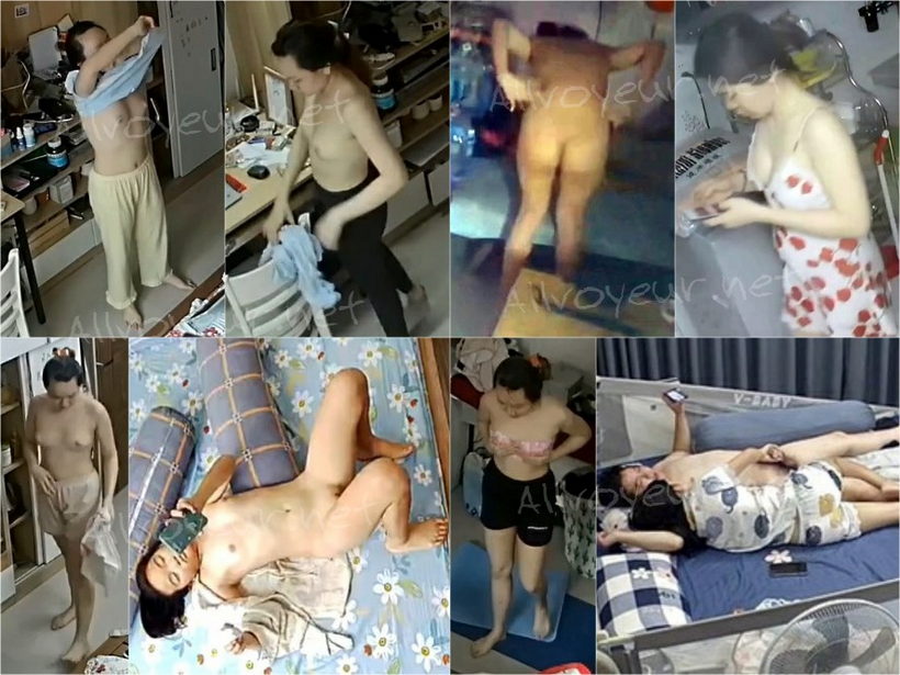 【割れカメラ】家族寮での露出・着替え映像集！