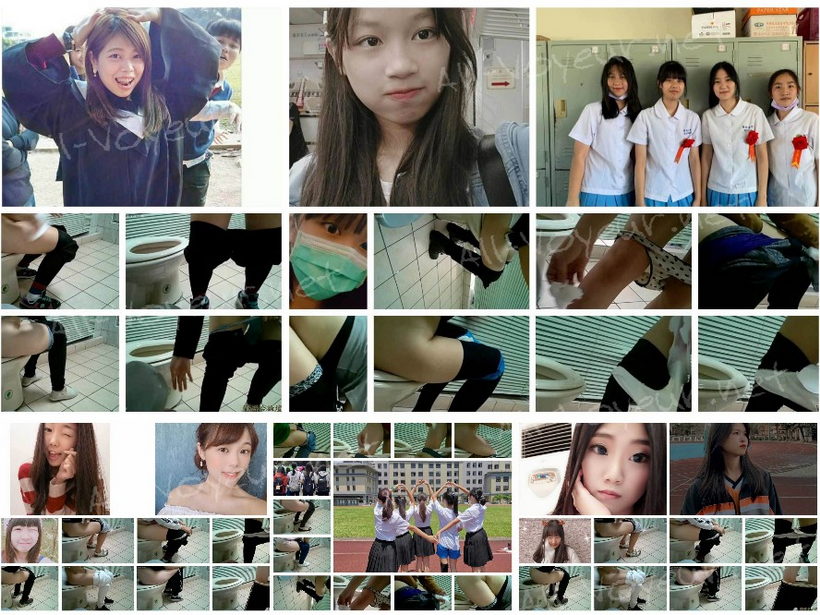 【厕拍新品】TWTP【小L原創系列04】厕拍一起上培训班的女生,一个班50多个女生包括老师都拍了，附带生活照 57V合1