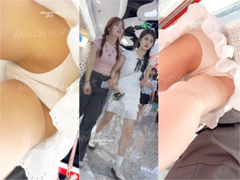 【KFC】運動後にロングスカートに着替えてショッピングに出かける美少女。背中は日焼け