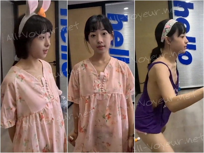 偷拍乒乓球室不穿胸罩的女孩！小奶子在衣服间来回撞击，羡煞旁人