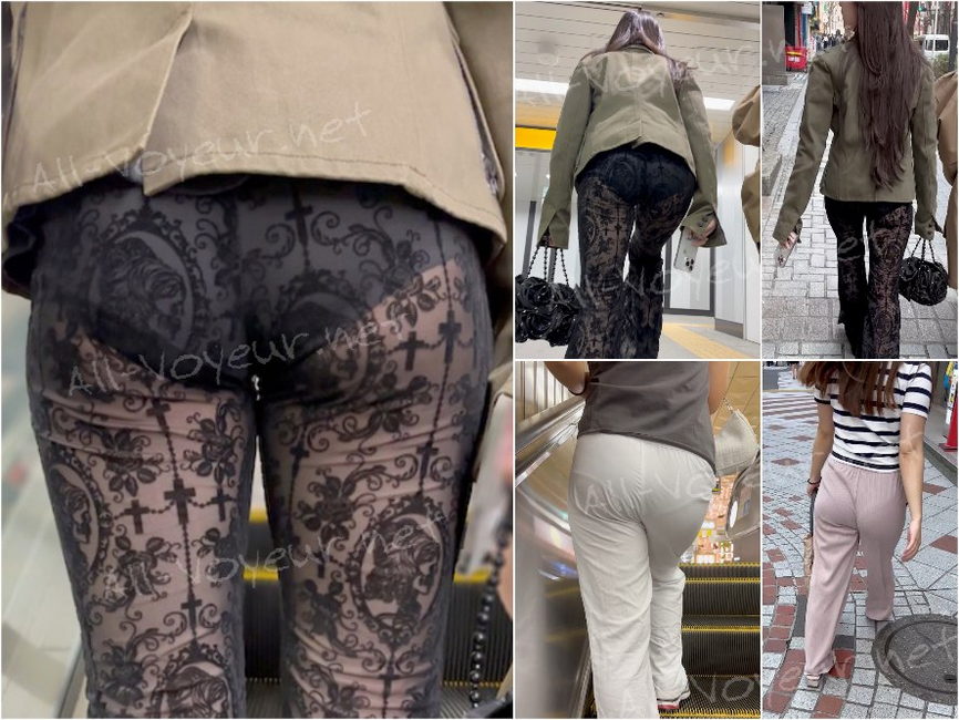 【再販】《４K・高画質》 No.1127「衝撃のレースパンツ！！！パンティーで街中を歩くセレブ美女」