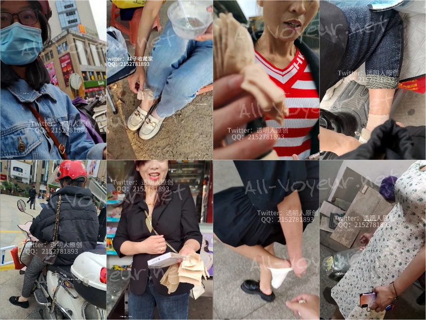 推特【透明人】大忽悠当街骗小姐姐少妇 脱丝袜棉袜47V[某房原版]