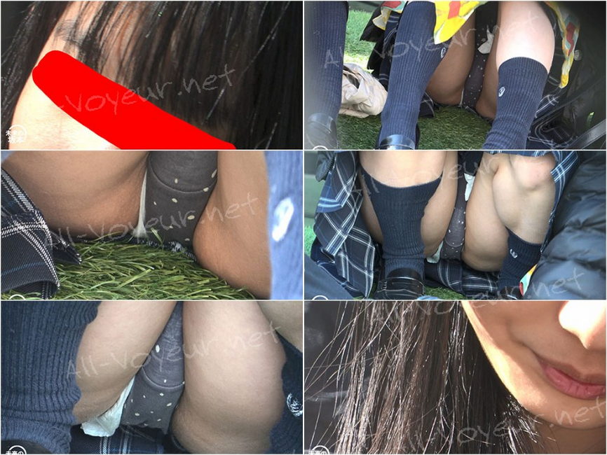 グリーンパークへようこそ218　お弁当ランチ中の制服ちゃんが丸見えな件