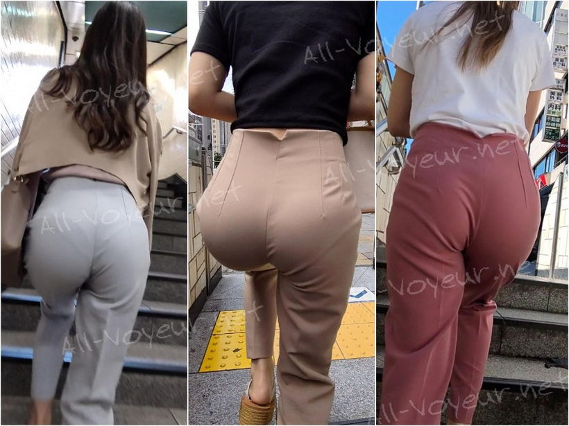 【再販】＜自信作＞春到来！爽やか水色パンツで究極のエロ尻を見せつけるS級美女！