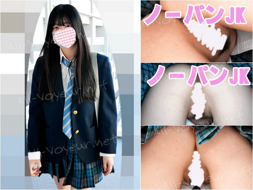 ノーパン登校JK3名にエレベーター盗撮！一名がアナル開閉