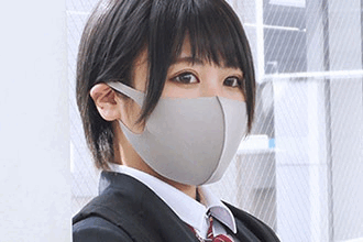 【再販】【電車チカン】★黒髪ショートの美少女がまさかのデカ乳輪のエロ爆乳★車内で向き合い挿入からのト○レで潮吹き絶頂 ※訳アリ再販