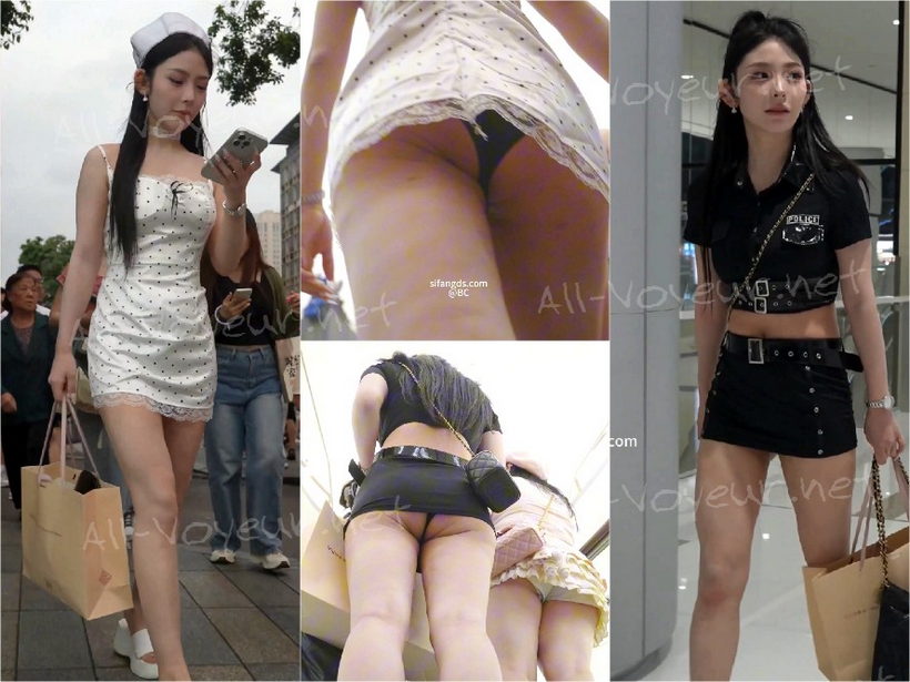 (BC-SSS-075)抹胸露背裙大胸美女..不穿内衣逛街..内裤湿了一块[某房原版]