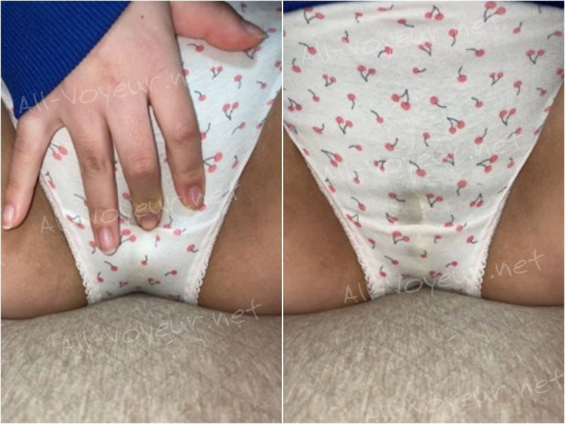 【４K】アプリで知り合ったお姉さん♪パンツの上からなでなで☆オナ動画を送ってもらいました♪パンツじゅわぁ