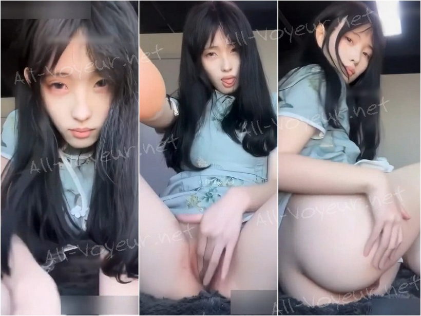 抖音网红女神 张人 旗袍自慰福利