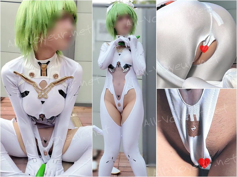 前も後ろも食い込みハイレグ！エロすぎコスプレイヤー (アド●ラル・ナ●ーモフ編)
