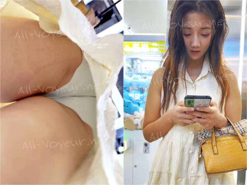 【KFC】運動後にロングスカートに着替えてショッピングに出かける美少女。背中は日焼け